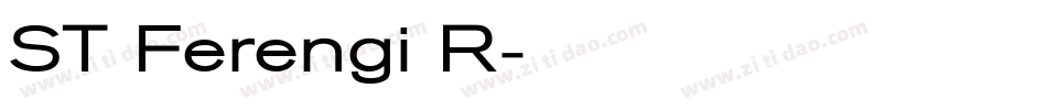 ST Ferengi R字体转换